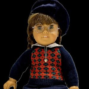 1991 American Girl Doll Molly McIntire with Custom Handmade Doll Table